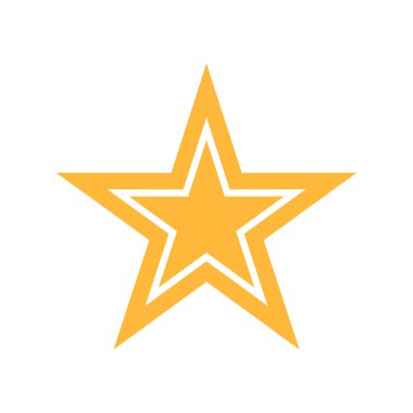 Soyut yıldız simgesi vektör illüstrasyonu