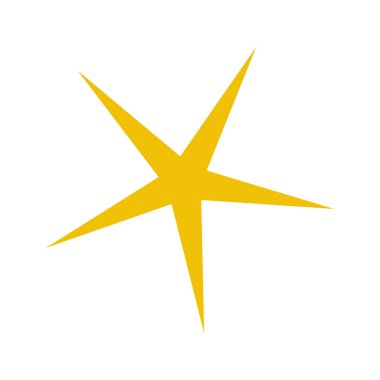 Soyut yıldız simgesi vektör illüstrasyonu