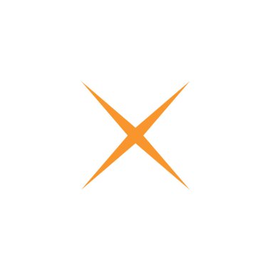 Soyut yıldız simgesi vektör illüstrasyonu