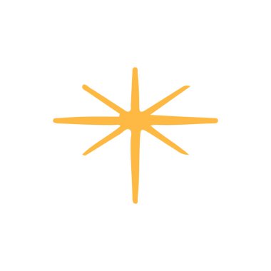 Soyut yıldız simgesi vektör illüstrasyonu