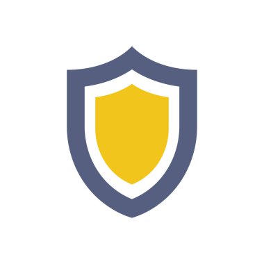 kalkan ağ simgesi vektör illüstrasyonu  