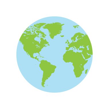 dünya haritası simgesi, vektör resimleme arkaplanı