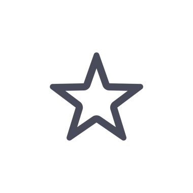 Soyut yıldız simgesi vektör illüstrasyonu