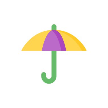 simple umbrella icon on white background.