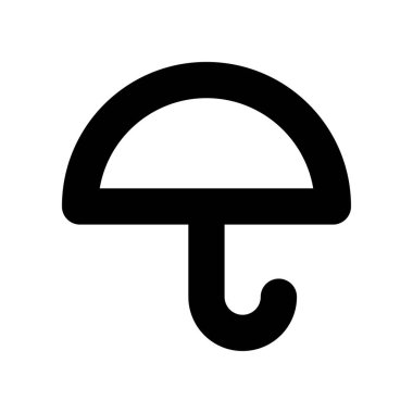 simple umbrella icon on white background.