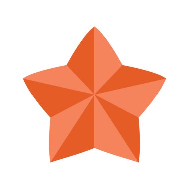 yıldız simgesinin renk vektör illüstrasyonu