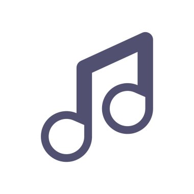müzik notası ikon vektör illüstrasyonu