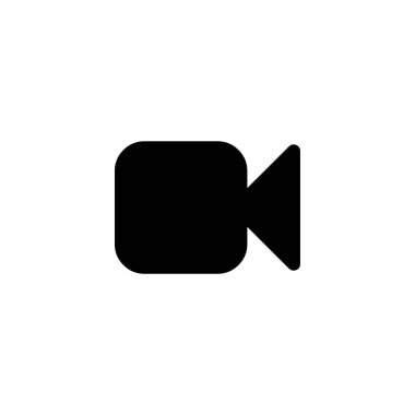 video kamera simgesi, vektör illüstrasyonu 