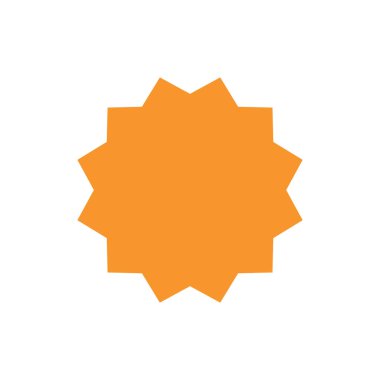 Soyut yıldız simgesi vektör illüstrasyonu