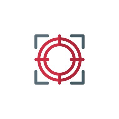 Abstract vector color target icon