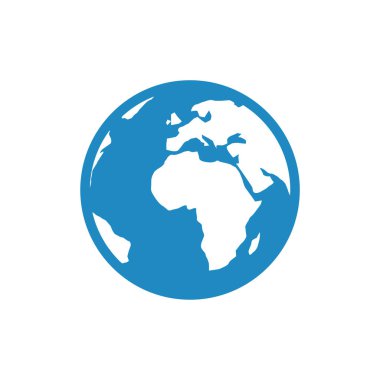 dünya haritası simgesi, vektör resimleme arkaplanı