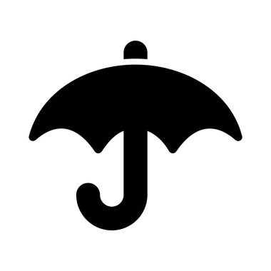 simple umbrella icon on white background.