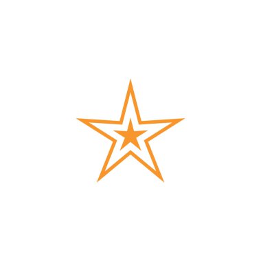 yıldız simgesinin renk vektör illüstrasyonu