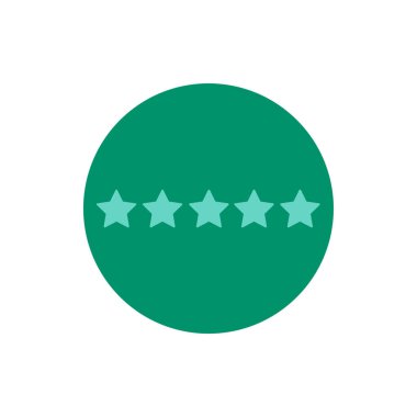 Soyut yıldız simgesi vektör illüstrasyonu