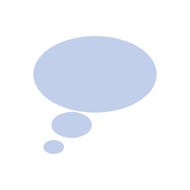 Biçimlendirilmiş konuşma balonu simgesi, vektör illüstrasyonu