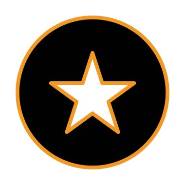 Soyut yıldız simgesi vektör illüstrasyonu