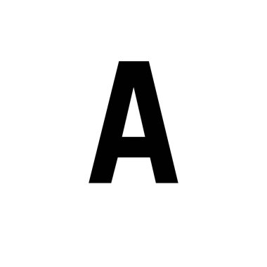 Letter A symbol icon vector illustration