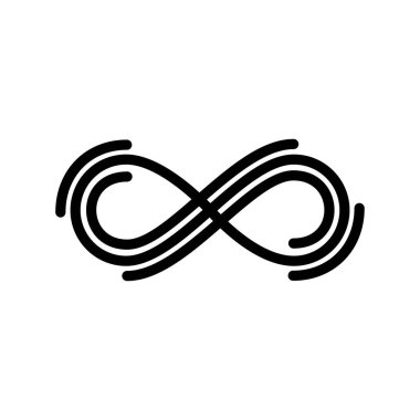 infinity simple icon, vector illustration