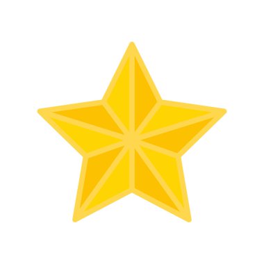 yıldız simgesinin renk vektör illüstrasyonu