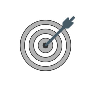 Abstract vector color target icon