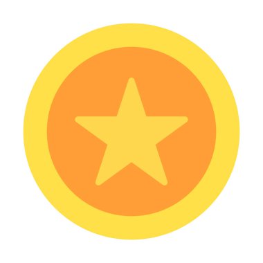 yıldız simgesinin renk vektör illüstrasyonu