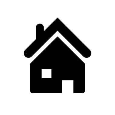 Emlak konsepti ev simgesi, vektör illüstrasyonu