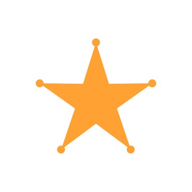 yıldız simgesinin renk vektör illüstrasyonu