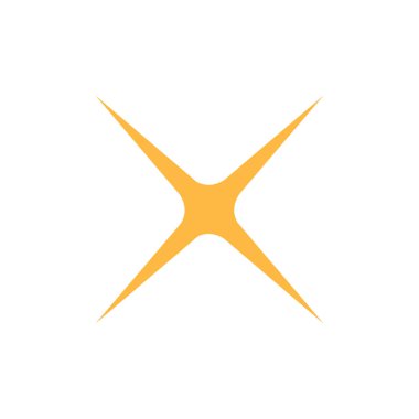 Soyut yıldız simgesi vektör illüstrasyonu