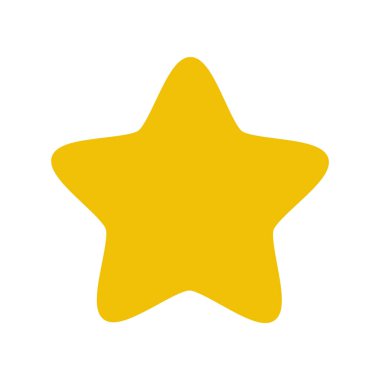 yıldız simgesinin renk vektör illüstrasyonu