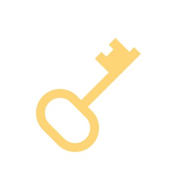 anahtar simgesi resimleme, vektör işareti sembolü