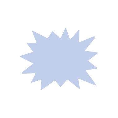 Biçimlendirilmiş konuşma balonu simgesi, vektör illüstrasyonu