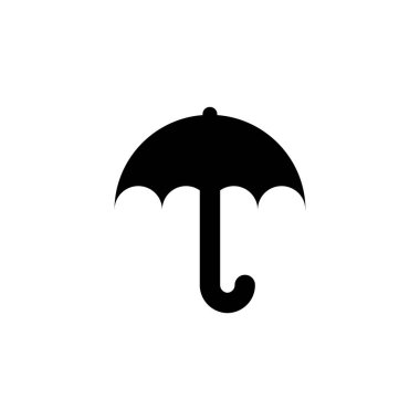 simple umbrella icon on white background.