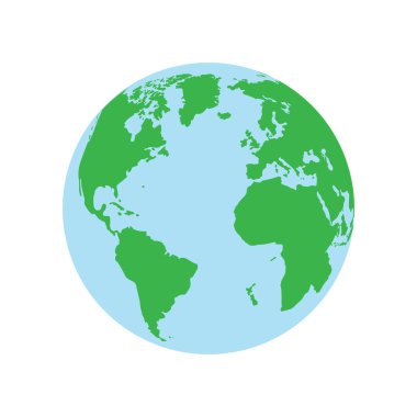 dünya haritası simgesi, vektör resimleme arkaplanı