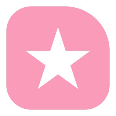 Soyut yıldız simgesi vektör illüstrasyonu