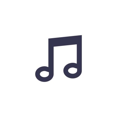 müzik notası ikon vektör illüstrasyonu
