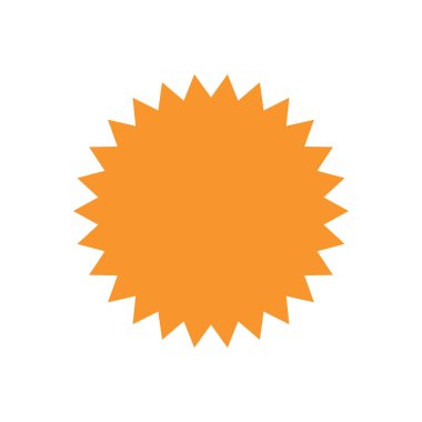 Soyut yıldız simgesi vektör illüstrasyonu