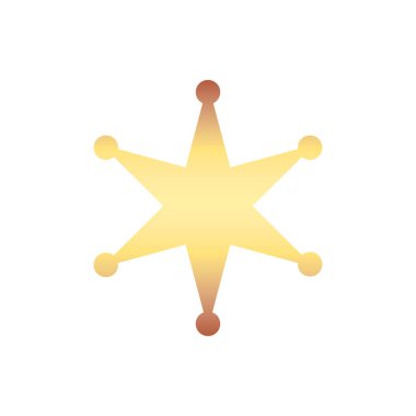 Soyut yıldız simgesi vektör illüstrasyonu