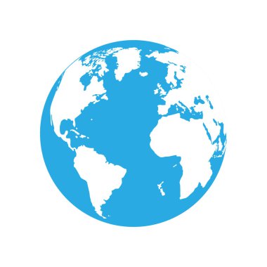 dünya haritası simgesi, vektör resimleme arkaplanı
