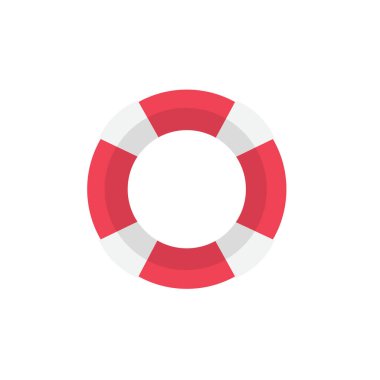 life (floating) ring, lifebuoy simple icon, vector illustration