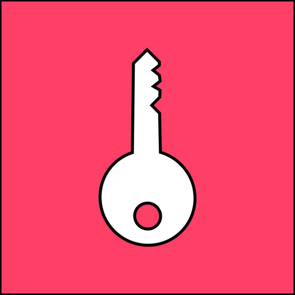 Icono Clave Ilustración Símbolo Signo Vectorial — Vector de stock