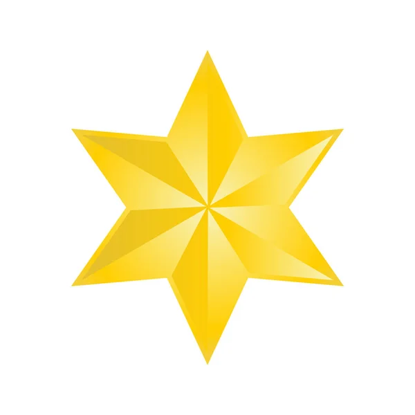 Ilustración Abstracta Icono Estrella Vector — Vector de stock