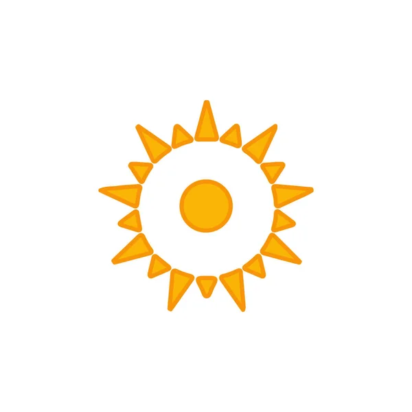 Sonnensymbol Vektorabbildung — Stockvektor
