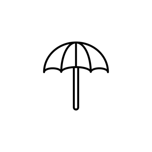 Simple Umbrella Icon White Background — стоковый вектор