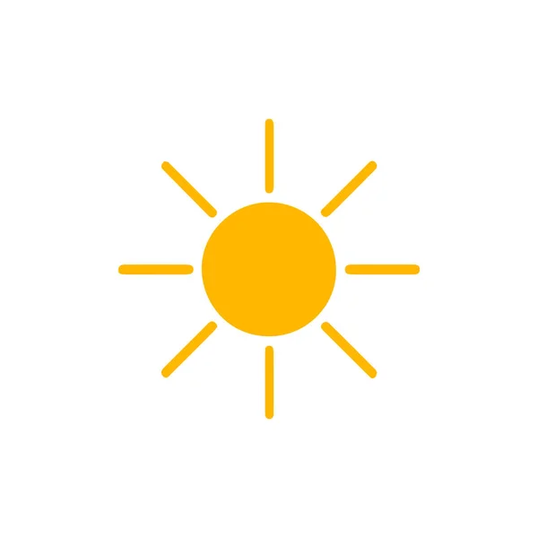Значок Сонця Плоский Дизайн — стоковий вектор