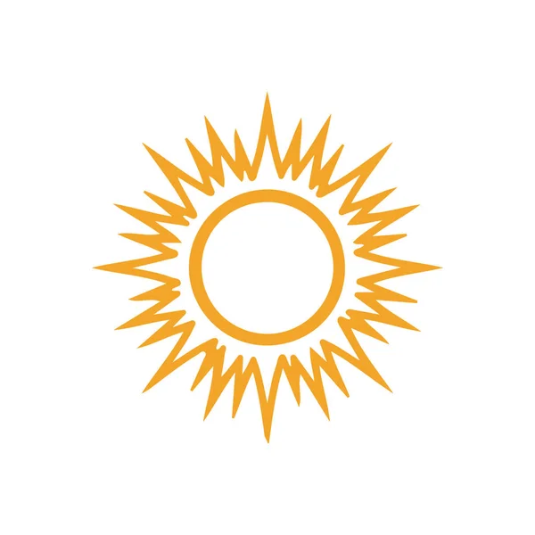 Ícone Sol Ilustração Vetorial — Vetor de Stock