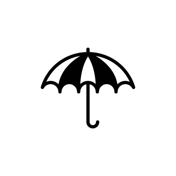 Simple Umbrella Icon White Background — Διανυσματικό Αρχείο