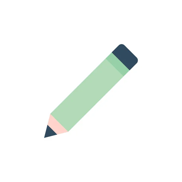 Pencil Icon School Education Symbol Flat Illustration Vector — Image vectorielle