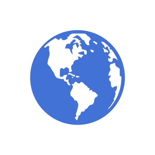 Значок Світової Карти Векторна Ілюстрація Фону — стоковий вектор