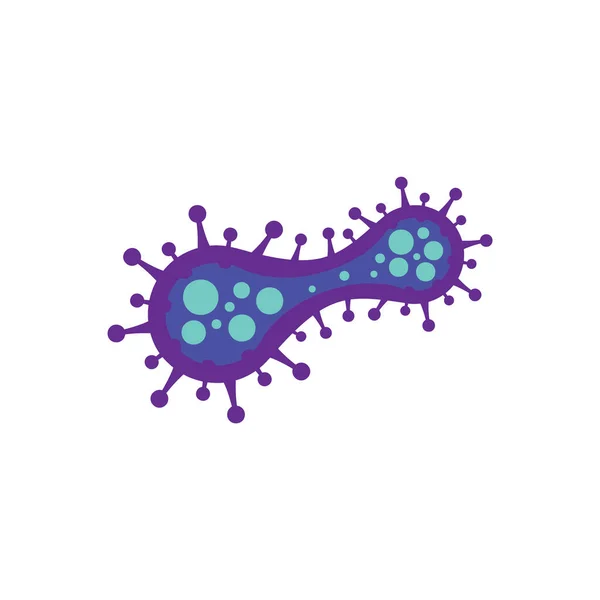 Virus Icono Vector Ilustración Fondo — Archivo Imágenes Vectoriales