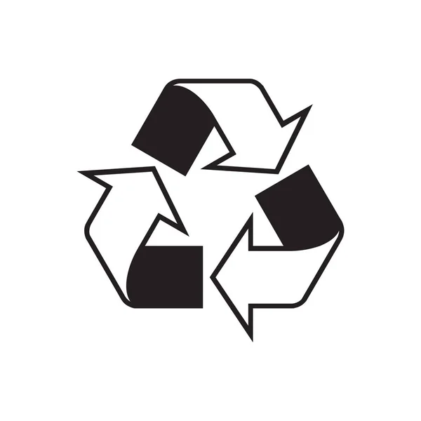 Recycle Trash Symbol Icon Vector Illustration — 图库矢量图片